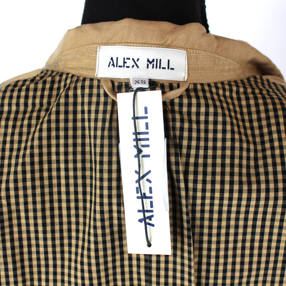 Alex Mill Non Suit Linen Blazer NEW Vintage Khaki Lightweight 3 Button Jacket XS - Picture 7 of 8